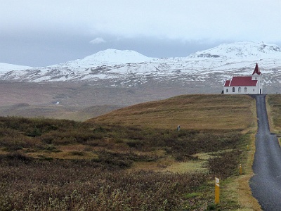 P1110478   Just outside Rif - Snæfellsjökull volcano in the background