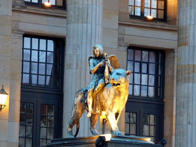 Konzerthaus  The crests of the staircase were also ornamented with cherubs playing music atop a lion and a panther in 1851