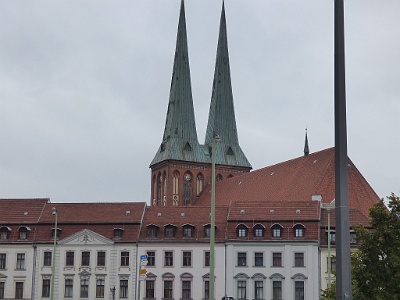 St. Nikolai-Kirche  The St. Nikolai-Kirche, (Nikolaikirche or St. Nicholas' Church) is the oldest church in Berlin, the capital of Germany. The church is located in the eastern part of central Berlin, the borough of Mitte. The area around the church, bounded by Spandauer Straße, Rathausstraße, the River Spree and Mühlendamm, is known as the Nikolaiviertel 'Nicholas quarter', and is an area of restored mediaeval buildings (in some cases recent imitations). The church was built between 1220 and 1230, and is thus, along with the Church of Our Lady at Alexanderplatz not far away, the oldest church in Berlin.