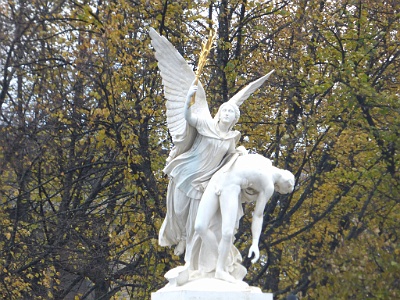 Schlossbrücke Statue  Iris Takes the Fallen Hero to Olympus (1857)