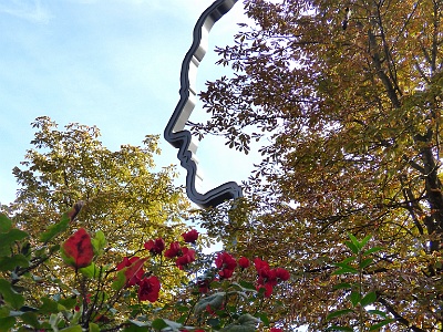 Face-shaped Lamp  This sculpture shows the profile of Johann Georg Elser, a German factory worker who carried out an elaborate assassination attempt against Adolf Hitler in 1939. The impressive sculpture stands over 55 feet high, above the surrounding trees and buildings.