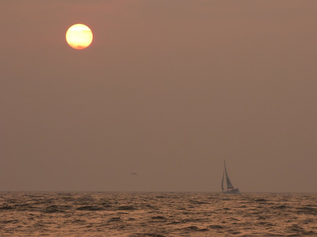 Sunset under sail 