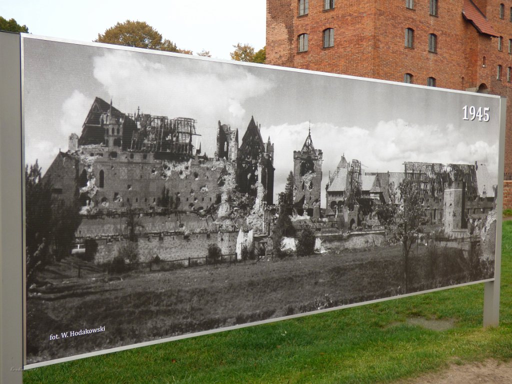 Malbork Castle in 1945