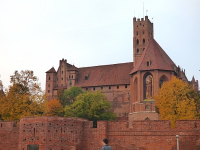 Malbork Castle  Originally built by the Teutonic Knights, a German Roman Catholic religious order of crusaders, in a form of an Ordensburg fortress. The Order named it Marienburg (Mary's Castle). The town which grew around it was also named Marienburg. In 1466, both castle and town became part of Royal Prussia, a province of Poland. It served as one of the several Polish royal residences, interrupted by several years of Swedish occupation, and fulfilling this function until Prussia claimed the castle as a result of the First Partition of Poland in 1772. Heavily damaged after World War II, the castle was renovated under the auspices of modern-day Poland in the second half of the 20th century and most recently in 2016. Nowadays, the castle hosts exhibitions and serves as a museum.