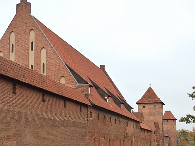 Malbork Castle  View of first level mote.