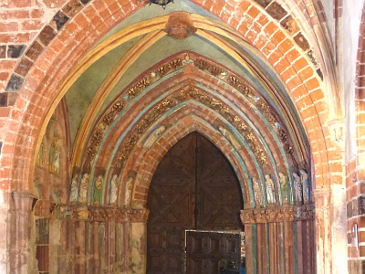 Malbork Castle  Golden Gate - Entrance to the Church of the Virgin Mary at the High Castle in Malbork,