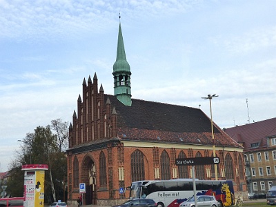 St.Peter and Paul's Church  Church of Sts. Peter and PaulThis is the oldest church in Szczecin belonging to the Polish-Catholic community.  The Church was built in 1124, during the first mission of St.Otto the Bishop of Bamberg who brought Christianity to Pomerania. Built outside the town walls, first as a wooden church, it was conceived as a place of worship for the Slavonic inhabitants of suburbs. It was as late as in 1425-1440 that it became a brick construction. The reportedly rich and ornate interior decoration of the church perished completely. The brick elevation and the sacristy retained remains of late-Gothic decorations in the form of ceramic consoles adorned with masks