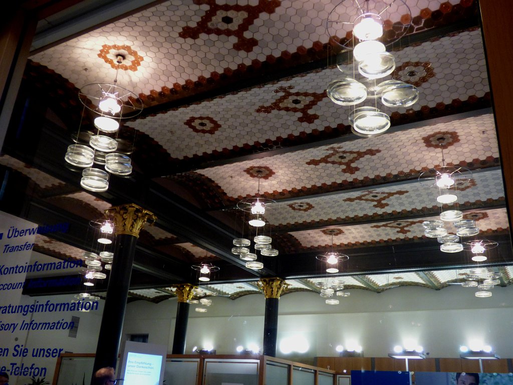 Ceiling in a Deutsche Bank along Unter den Linden Street