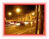 PortaSanGiovanni * Port St. John owes its name to the neighboring basilica of St. John Lateran and, as can be seen in the photo above, consists of a large open arc in Aurelian Walls by Giacomo Della Porta, according to some, or of James Duke according to others, but certainly for the will of Gregory XIII (1572-85).  The opening of the port, established the definitive closure of the Port Asinaria in the work of restructuring the Lateran, even for the progressive burial of the door, became inagibile and especially inappropriate for traffic rolling stock.  Port St. John was inaugurated in 1574 at a level much higher than the last, with a model more representative input of a villa that is not to a military defense and fortification.  The portal is devoid of side towers and bastions and only a construction of  toothed and coins placed on the top of the door to help make this entrance to the Eternal City into something more than just a modern arch. * 2048 x 1536 * (611KB)