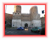 PortaSanSebastiano_1 * Porta San Sebastiano is the most southern gate in the Aurelian walls in Rome made in the 3th Century A.C. Formerly named Porta Appia because it was at the beginning of the famous Appia road, name was then changed in honor of the martyr Saint Sebastian buried in the nearby basilica. * 2048 x 1536 * (584KB)